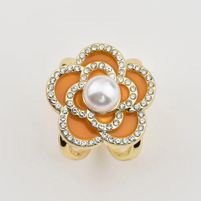 Kuka za šal za žene, spoj od legure s dvostrukom namjenom za pričvršćivanje u kut šala, završna s oljnom obradom i dijamantnim detaljima