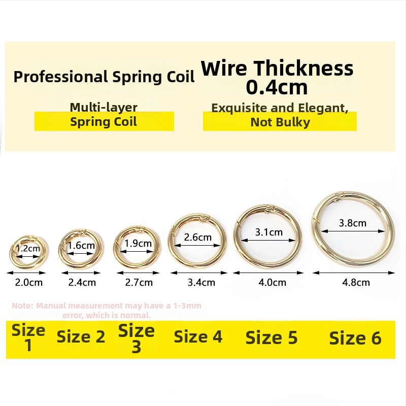 Atslēgu gredzens ar atsperes gredieniem — Materiāls: Cits; Pielietojums: Cits; Zīmols: Cits