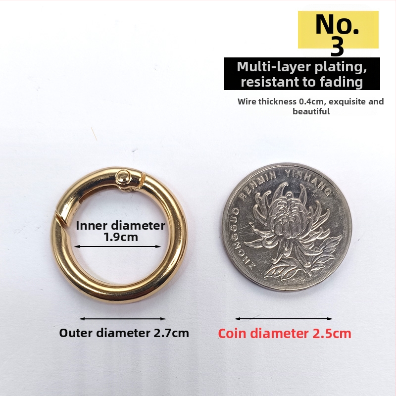 Atslēgu gredzens ar atsperes gredieniem — Materiāls: Cits; Pielietojums: Cits; Zīmols: Cits