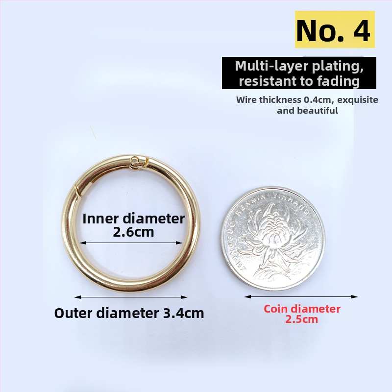 Atslēgu gredzens ar atsperes gredieniem — Materiāls: Cits; Pielietojums: Cits; Zīmols: Cits