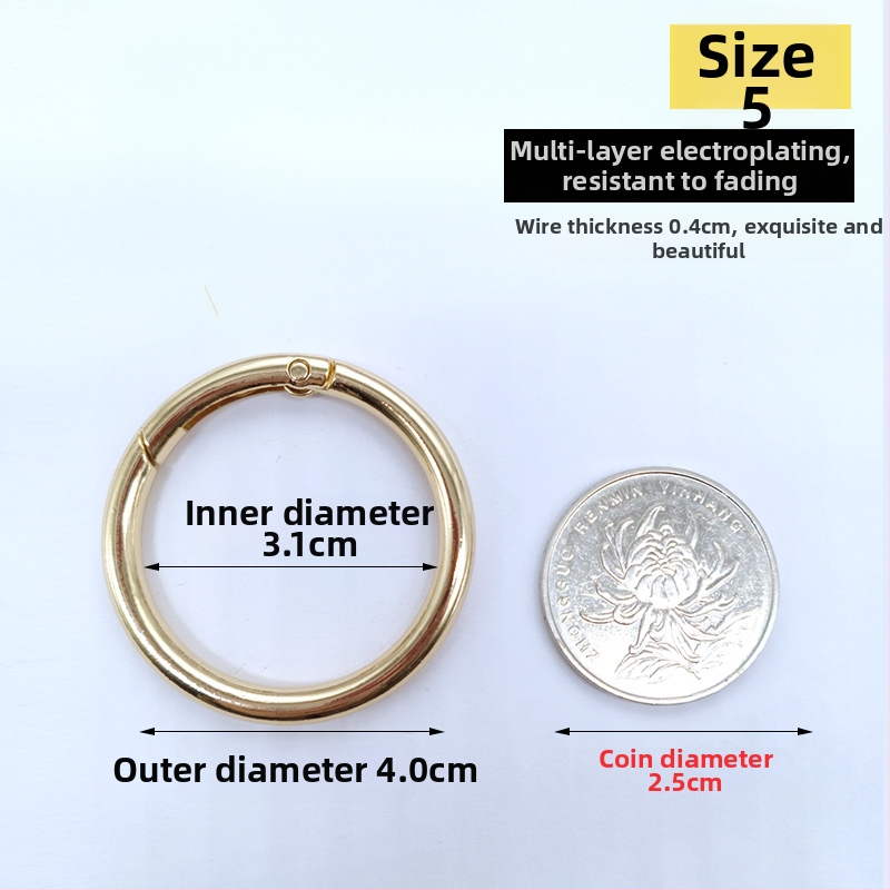 Atslēgu gredzens ar atsperes gredieniem — Materiāls: Cits; Pielietojums: Cits; Zīmols: Cits