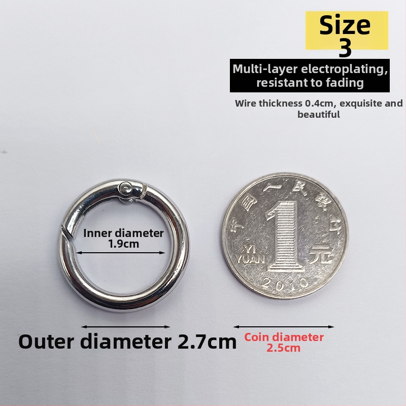 Atslēgu gredzens ar atsperes gredieniem — Materiāls: Cits; Pielietojums: Cits; Zīmols: Cits