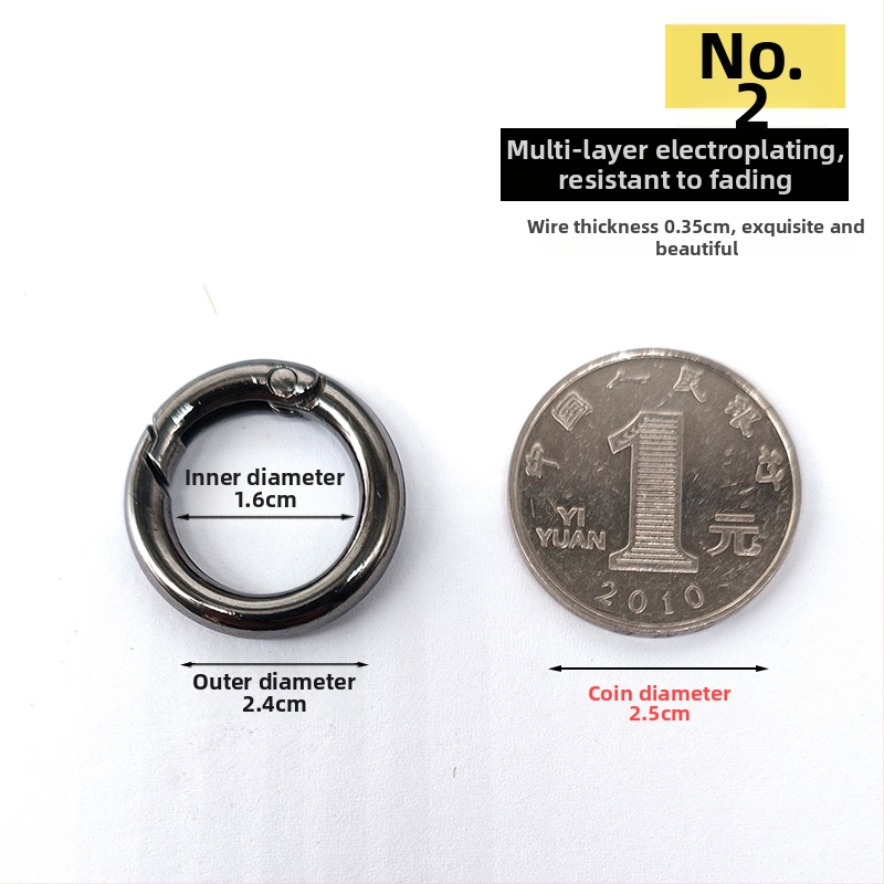 Atslēgu gredzens ar atsperes gredieniem — Materiāls: Cits; Pielietojums: Cits; Zīmols: Cits