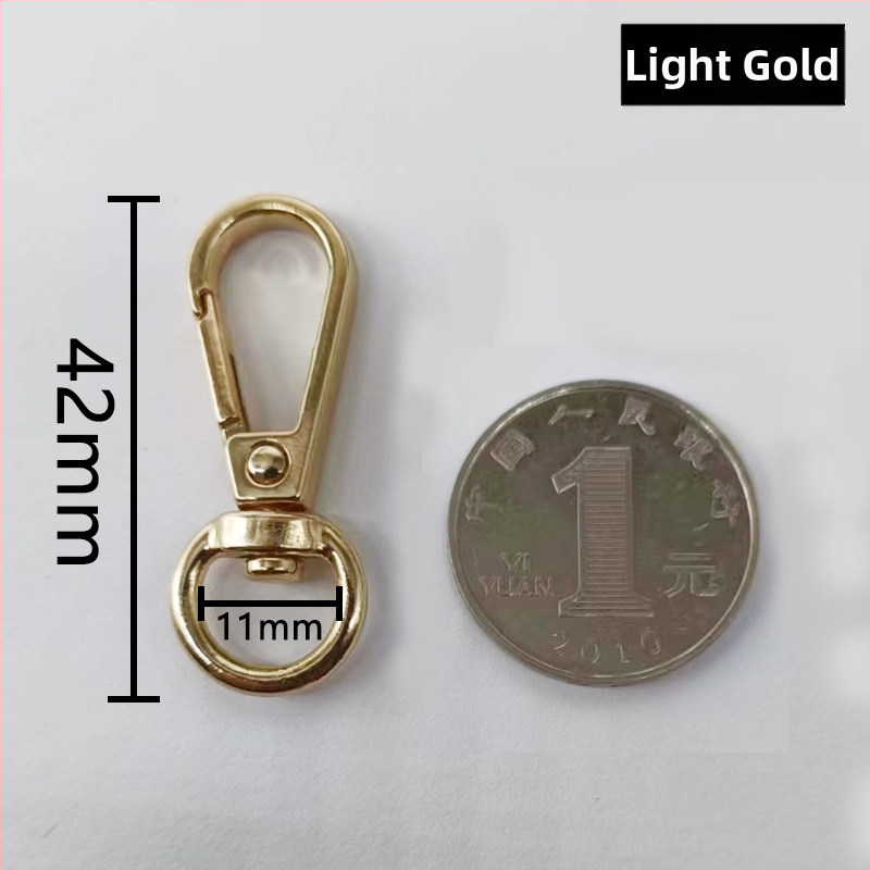 Atvērts metāla gredzens somu aksesuāriem, atslēgu piekari ar atsperes uzgalīti (Materiāls: Cits; Pielietojums: Cits; Zīmols: Cits)