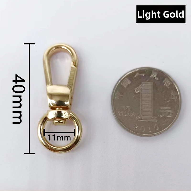 Metāla gredzens atslēgām ar atsperes aizdari, piemērots somām un mobilo telefonu piekariņiem (Materiāls: Cits; Pielietojums: Cits; Zīmols: Cits)