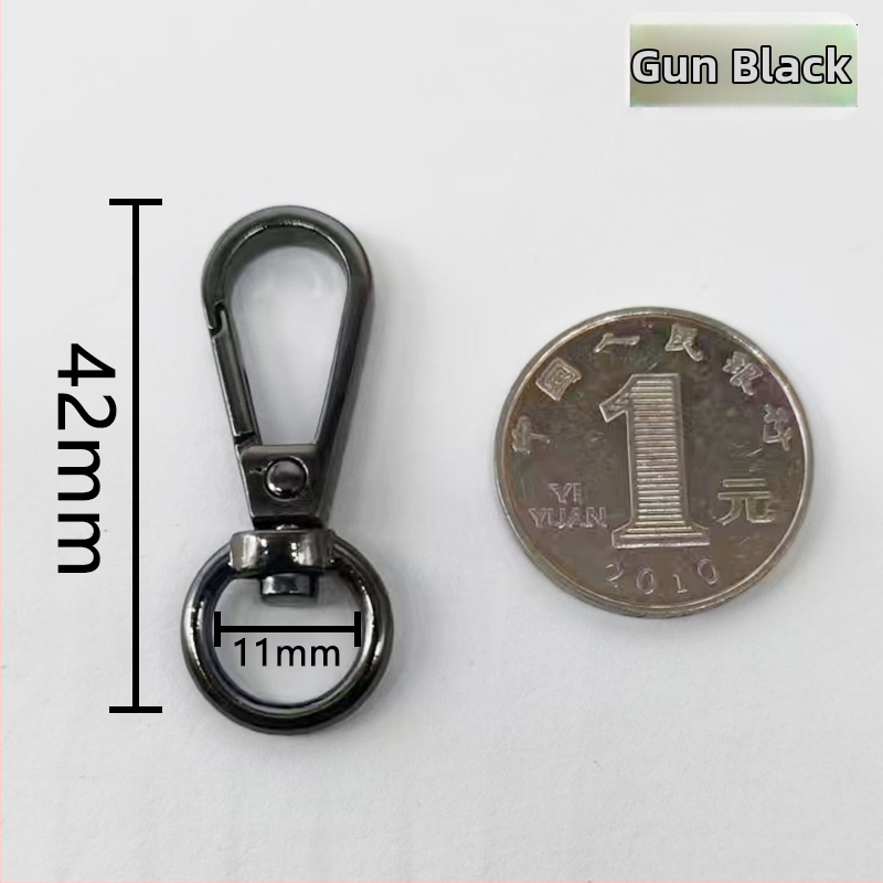 Metāla gredzens atslēgām ar atsperes aizdari, piemērots somām un mobilo telefonu piekariņiem (Materiāls: Cits; Pielietojums: Cits; Zīmols: Cits)