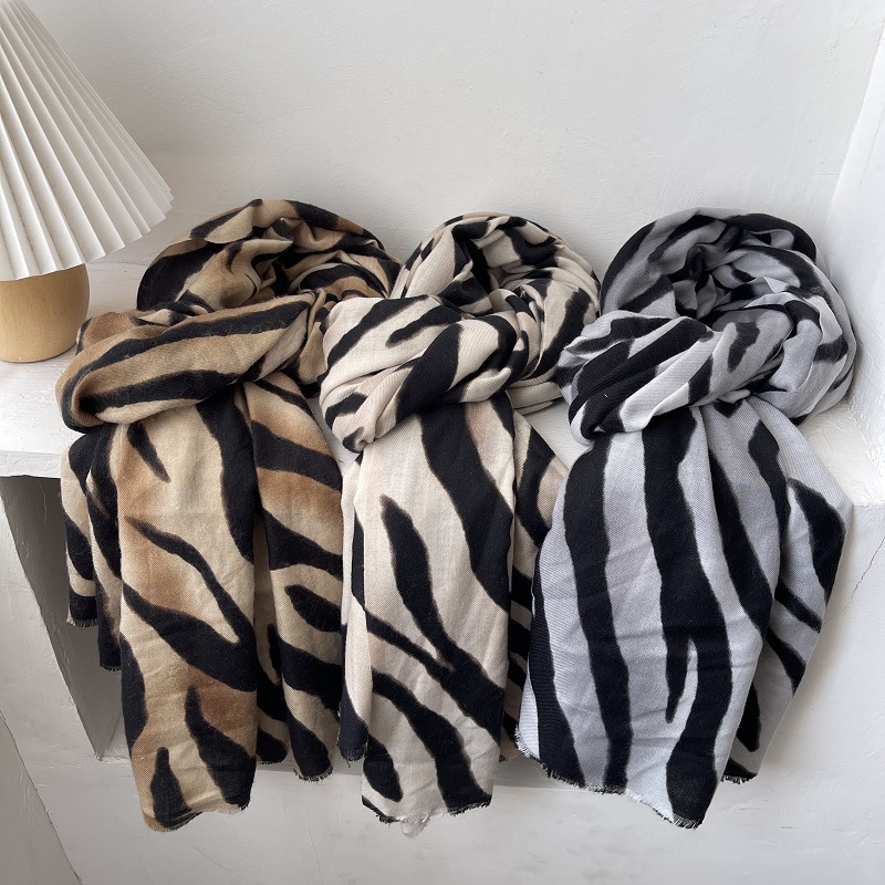 Φουλάρι warp-knit με προστασία από τον ήλιο, από μείγμα μαλλιού και πολυεστέρα, κατάλληλο για άνοιξη και φθινόπωρο, στυλ καθημερινής μετακίνησης