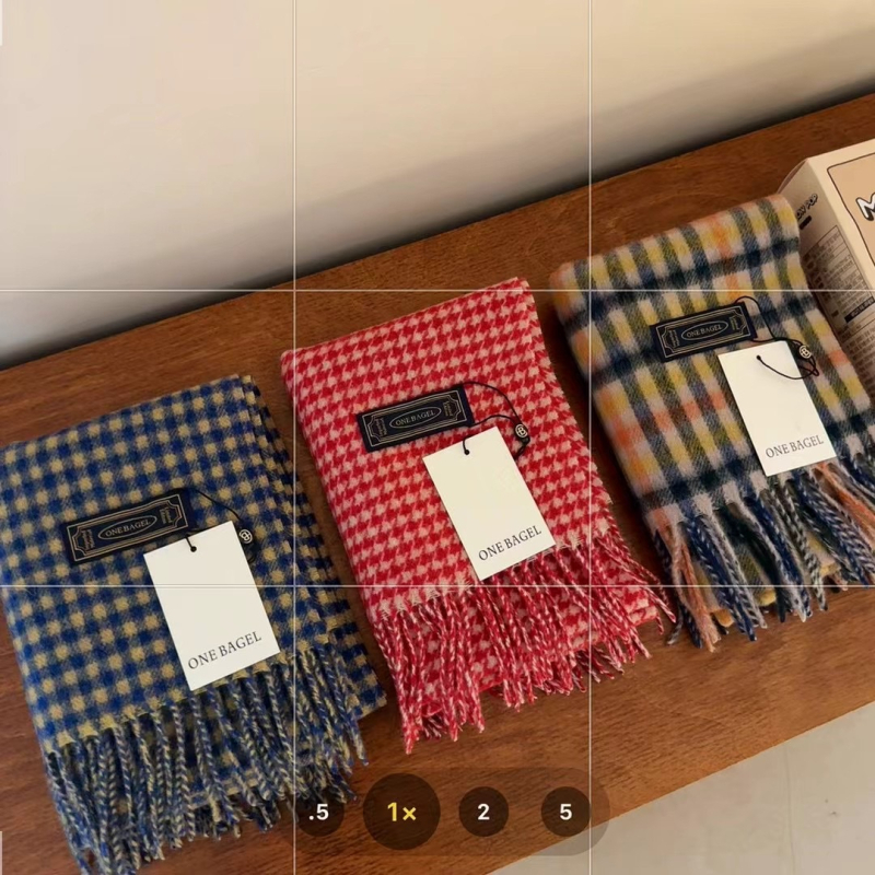 Vuneni šal s kariranim uzorkom - unisex, stil za parove, 100% vuna, zadržava toplinu, za sva godišnja doba