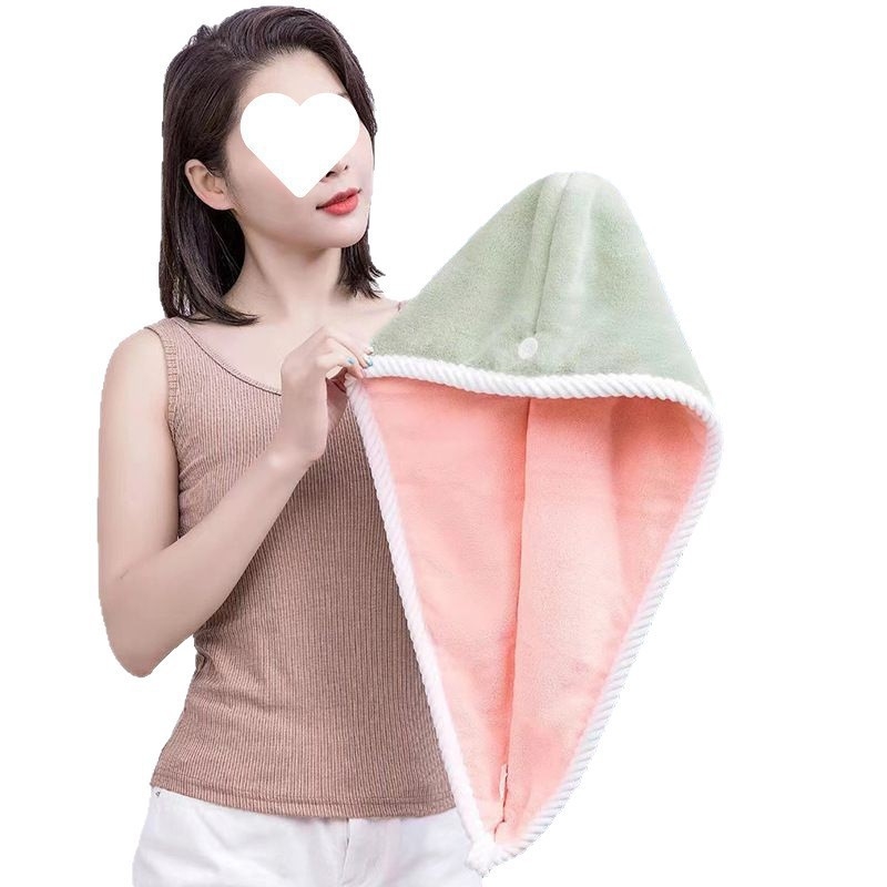 Apsorpcijska dvostruka kapa za sušenje kose, 100% pamuk, težina preko 200 g, 60 vlakana