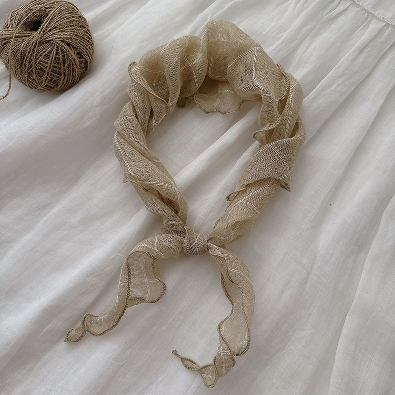 Trokutasti šal, pamuk-vuna mješavina, warp-knit tkanina, karirani uzorak, jesen