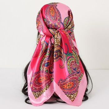 Kvadratni šal od satena s Paisley uzorkom, poliester, twill tkanje, tisak