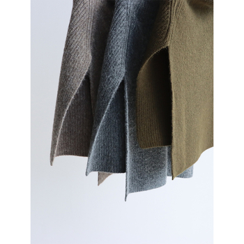 Плетен шал от вискоза, монохромен модел, запазва топлината, подходящ за есен и зима