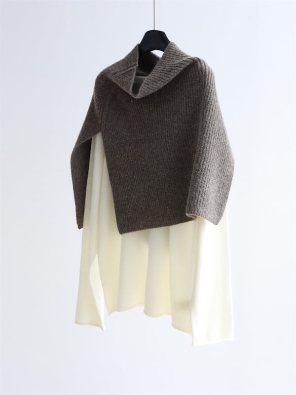 Плетен шал от вискоза, монохромен модел, запазва топлината, подходящ за есен и зима