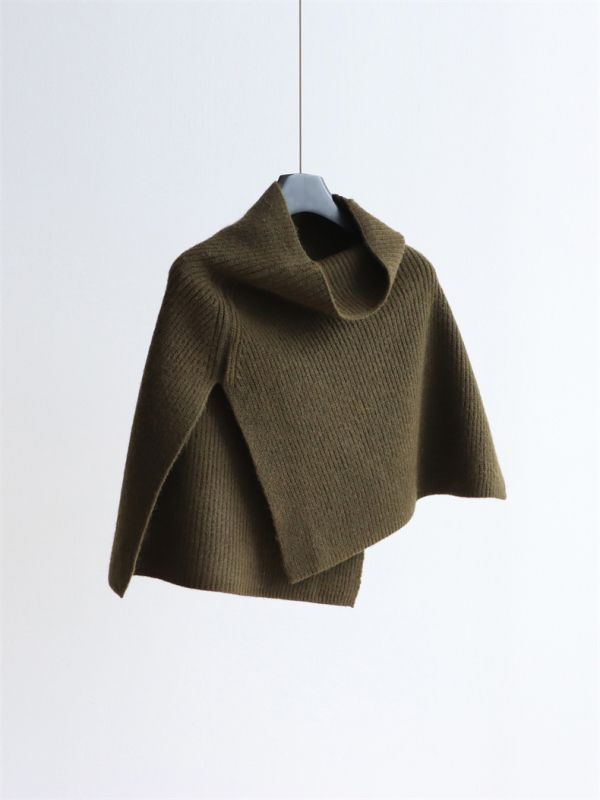 Плетен шал от вискоза, монохромен модел, запазва топлината, подходящ за есен и зима