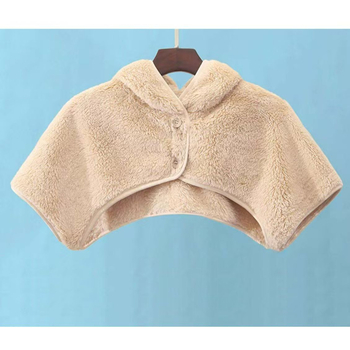 Дамско плетено горно облекло в стил плащ, подплатено с флис, полиестерно влакно, зимна топлина