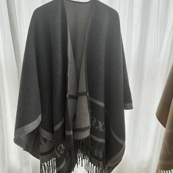 Naiste villane ruuduline sall triibudega, warp-knit kudumine, 130 cm laius