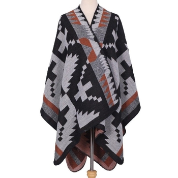 Ženski šal/kapuljača, lažni kašmir, karirani uzorak, pleteni Jacquard, toplo za sve sezone