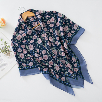 Turban od Bali Yarn s cvjetnim uzorkom, tiskan, warp pleteni, dekorativan, za sve sezone