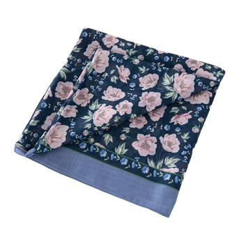 Turban od Bali Yarn s cvjetnim uzorkom, tiskan, warp pleteni, dekorativan, za sve sezone