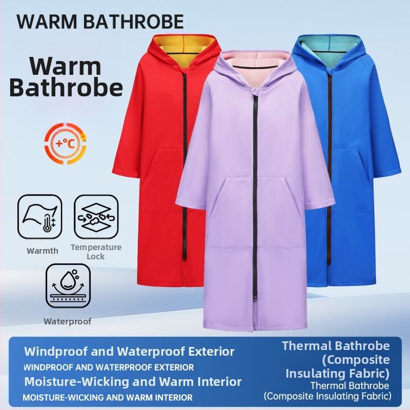 Plivački trening halat od mikrovlakana | Težina tkanine 500 g+; 150 d vlakno; Udio glavnih komponenti 85%