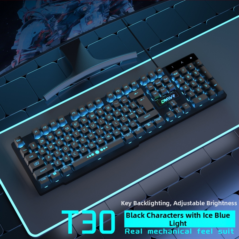 Drôtový herný set: klávesnica, myš a slúchadlá – USB, 104 kláves