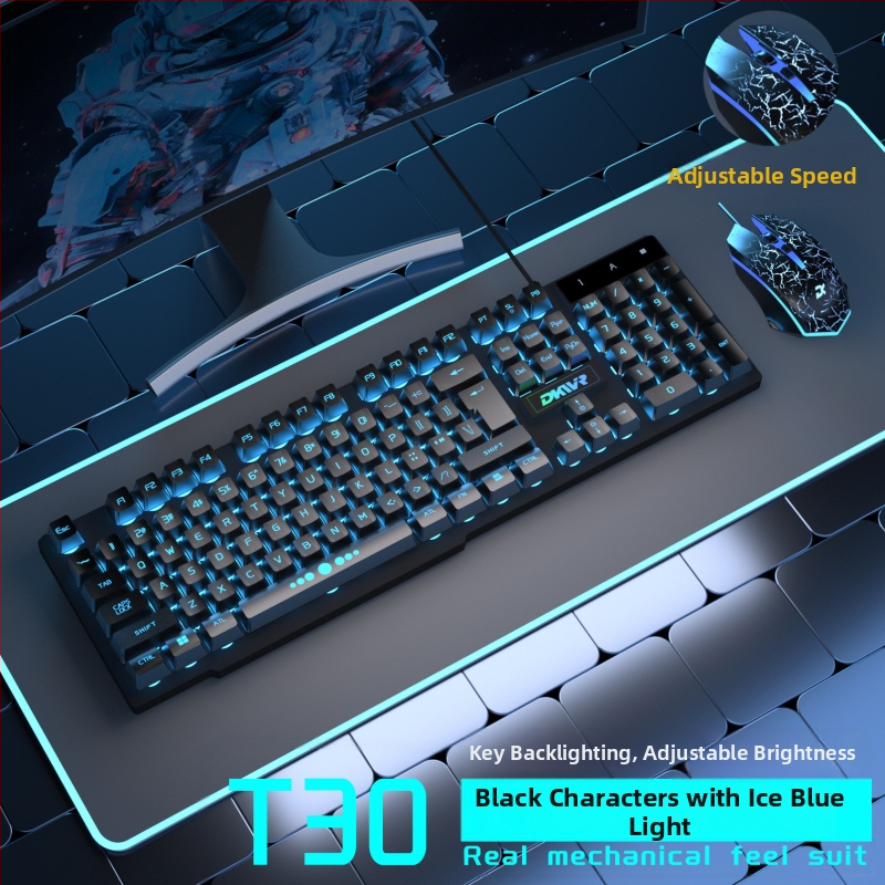 Drôtový herný set: klávesnica, myš a slúchadlá – USB, 104 kláves