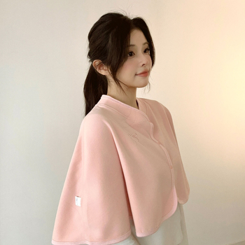 Шал за майчинство, накидка-пелерина за кърмене, warp-knit тъкане, монохромен модел, запазва топлината