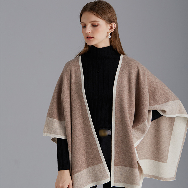 Šal od merino vune za žene, warp-knit jacquard uzorak – dekorativni dodatak