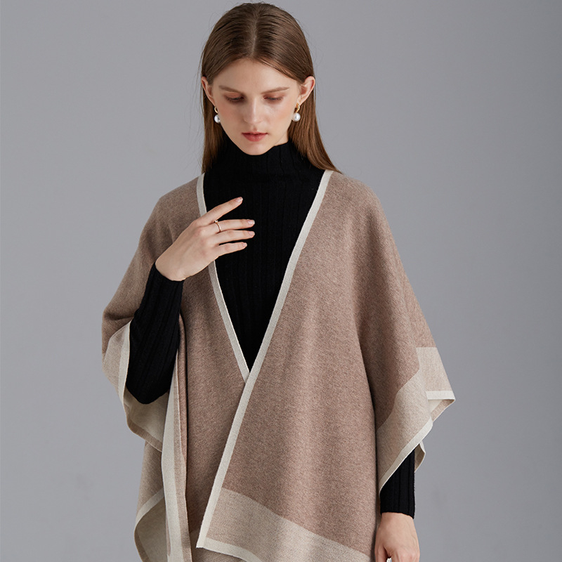 Šal od merino vune za žene, warp-knit jacquard uzorak – dekorativni dodatak