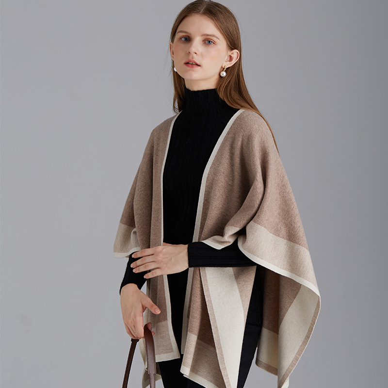 Šal od merino vune za žene, warp-knit jacquard uzorak – dekorativni dodatak