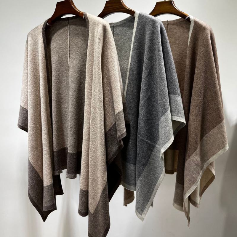 Šal od merino vune za žene, warp-knit jacquard uzorak – dekorativni dodatak