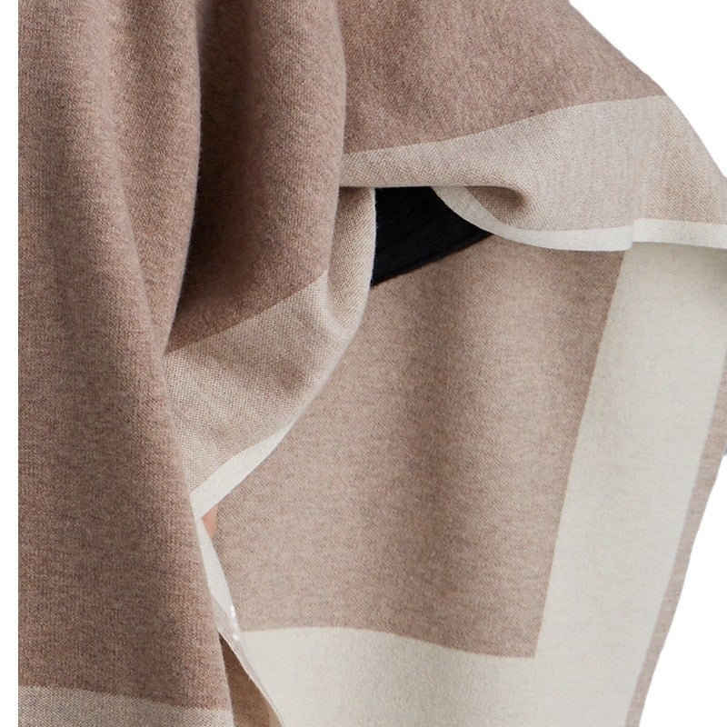 Šal od merino vune za žene, warp-knit jacquard uzorak – dekorativni dodatak