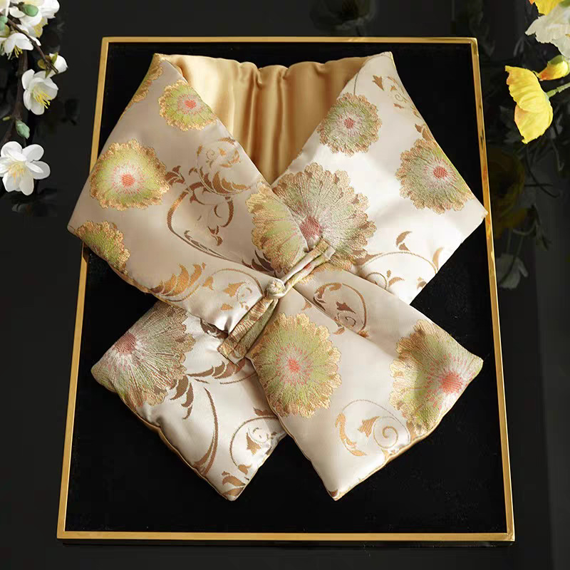 Шал от Xili прежда, малък шал в стил Фея, обработка с тай дай, пролет 2025