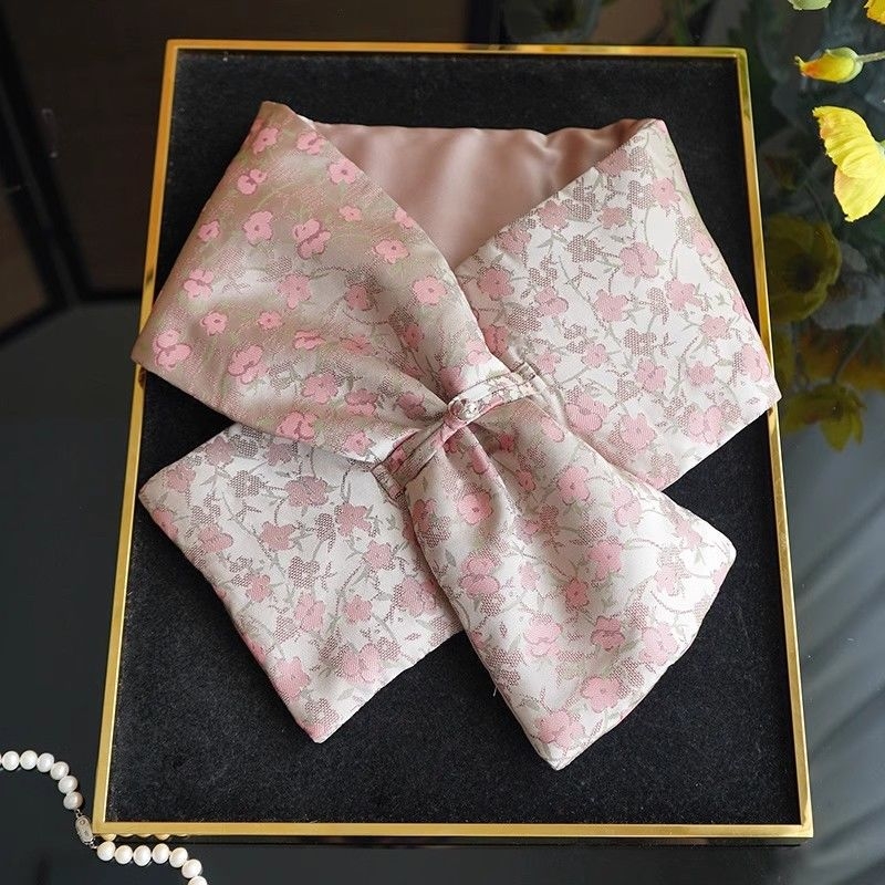 Шал от Xili прежда, малък шал в стил Фея, обработка с тай дай, пролет 2025