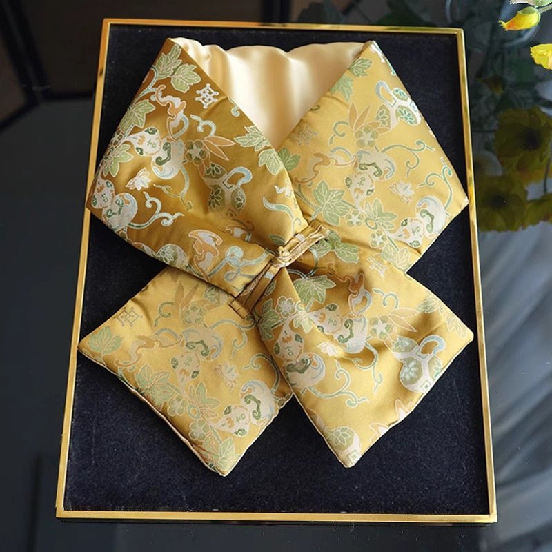 Шал от Xili прежда, малък шал в стил Фея, обработка с тай дай, пролет 2025