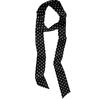 Шал от изкуствена коприна с леопардов принт и точки, Shang niu, за зимния сезон, средна дължина