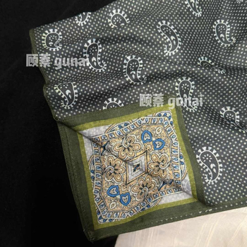Gu Na dvostruki kvadratni ručnik s dvostrukim twill printom, warp knitting, umjetna pamuka, jesen 2025