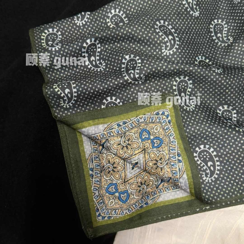Gu Na dvostruki kvadratni ručnik s dvostrukim twill printom, warp knitting, umjetna pamuka, jesen 2025