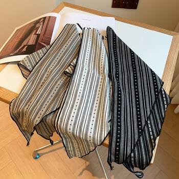 Памучен триъгълен шал за врата в японски стил, двустранен, дишащ, потоглъщащ, пролет 2025