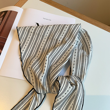 Памучен триъгълен шал за врата в японски стил, двустранен, дишащ, потоглъщащ, пролет 2025