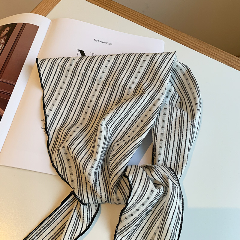 Памучен триъгълен шал за врата в японски стил, двустранен, дишащ, потоглъщащ, пролет 2025