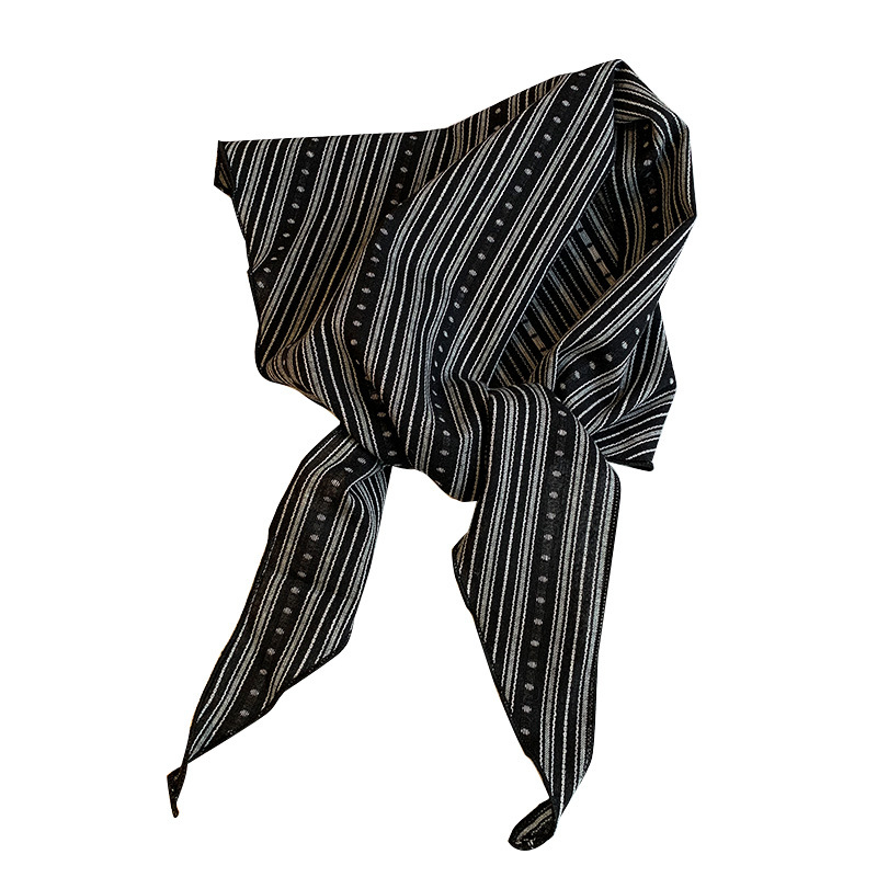 Памучен триъгълен шал за врата в японски стил, двустранен, дишащ, потоглъщащ, пролет 2025