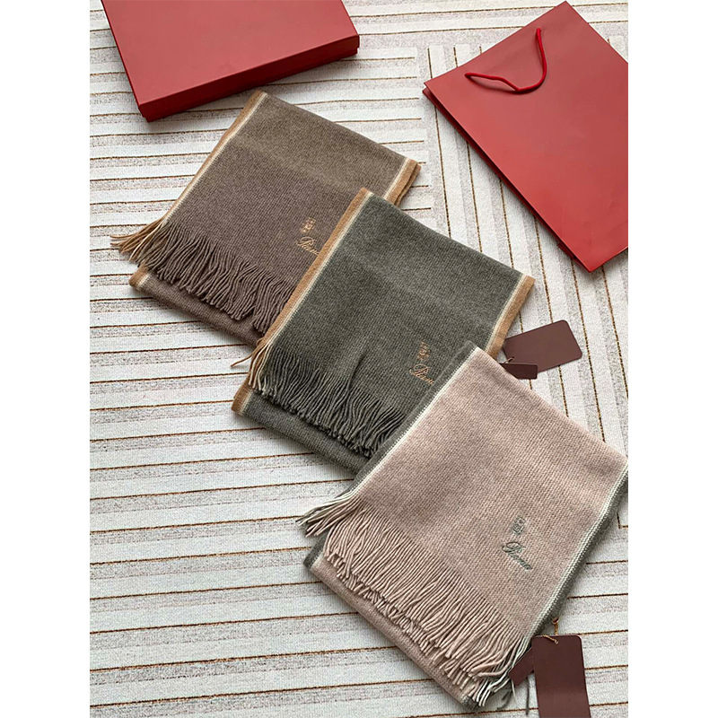 Плетен вълнен шал с ресни - над 96% вълна, Warp тъкане, дълъг, универсален висок клас зимен стил, Зима 2024