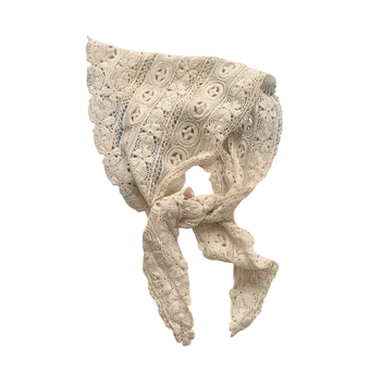 Trokutasti šal od poliestera, warp-knitted, za jesen, unisex minimalistički nišni stil.