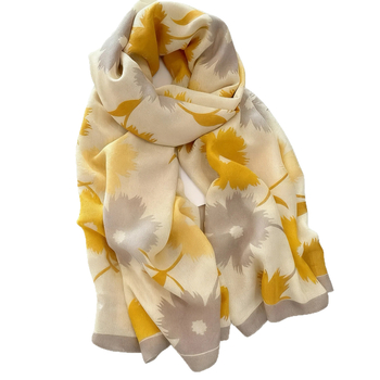 Șal de damă din bumbac și in, lung, primăvara 2025, încălzește (țesătură plată; material: bumbac și in; primăvara 2025; încălzește)