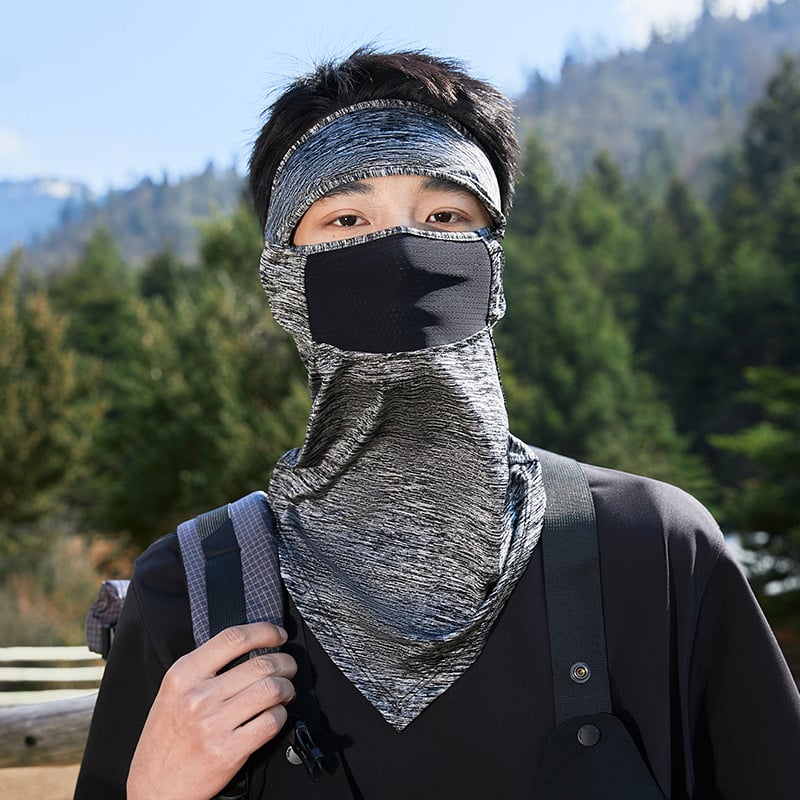 Mască pentru față și gât, respirabilă, protecție UV, umbrire, material nylon 81–95%