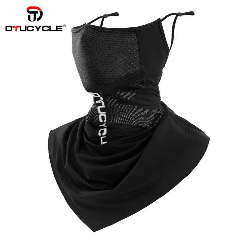 Mască pentru ciclism cu protecție solară, guler de gât din fleece, unisex, în stoc, personalizabil