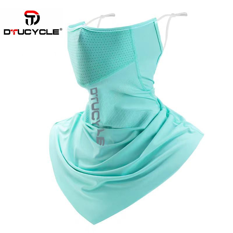 Mască pentru ciclism cu protecție solară, guler de gât din fleece, unisex, în stoc, personalizabil