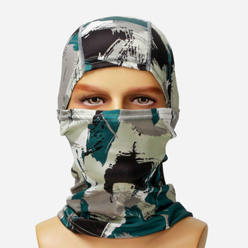 Maska za vožnju s punim licem - brzo suši, prozračna; unisex, poliester; zaštita vrata (prilagođeno obrađivanje, licencirana privatna oznaka)