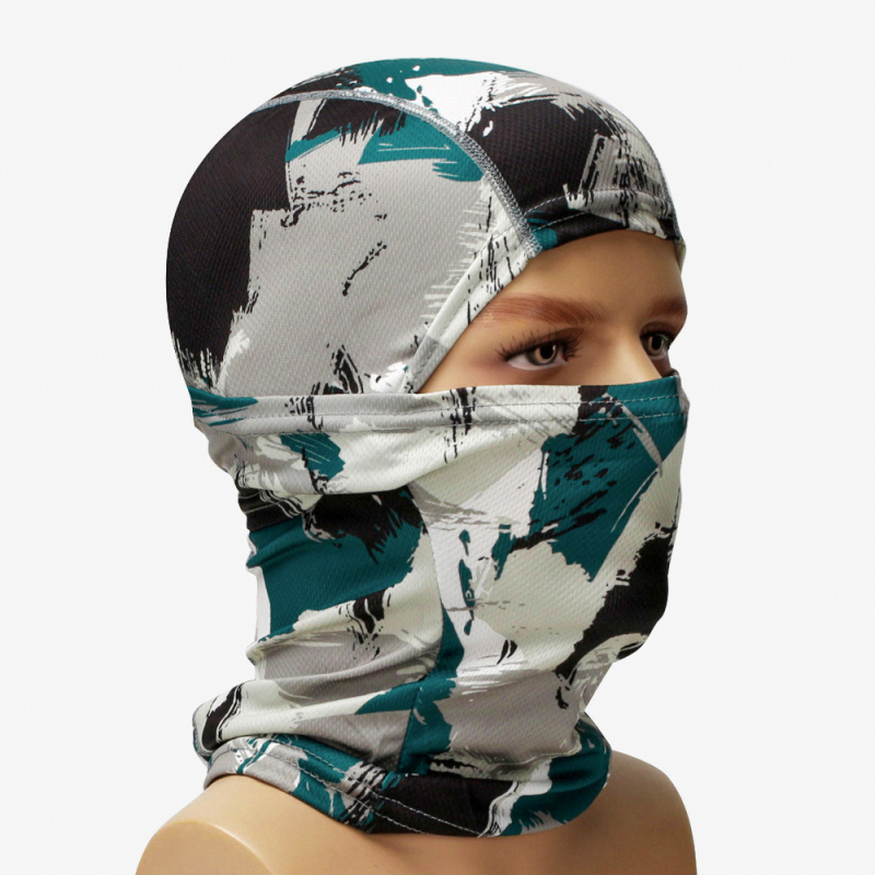 Maska za vožnju s punim licem - brzo suši, prozračna; unisex, poliester; zaštita vrata (prilagođeno obrađivanje, licencirana privatna oznaka)